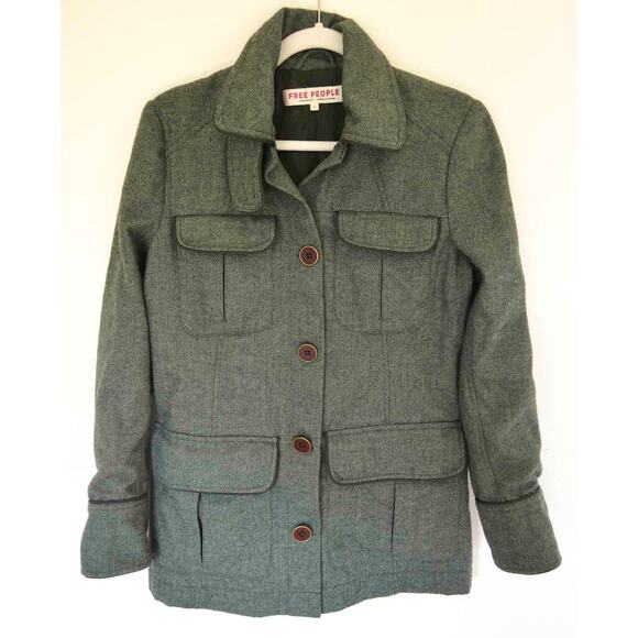 Free People Renaux Officer Jacket Size XS - Picture 4 of 9